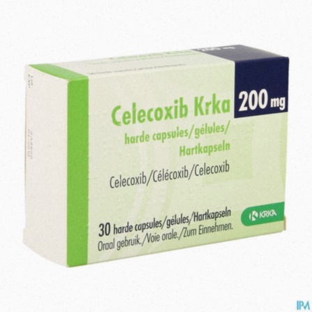 Acheter du celecoxib - Illustration de gélules et boîte de celecoxib
