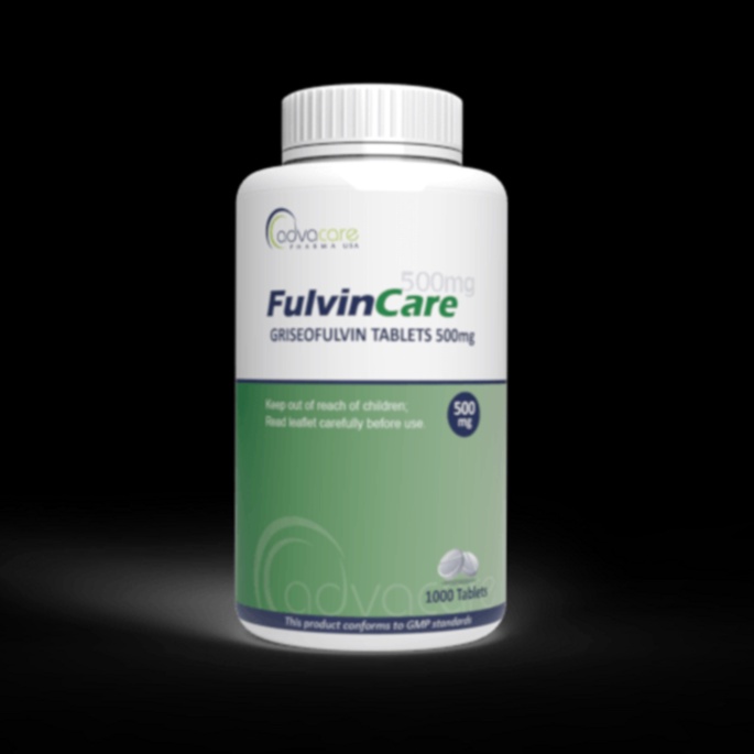 Acheter griseofulvine – illustration de blister et champignon