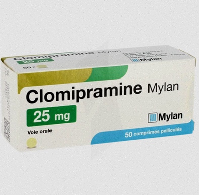 Commander Imipramine - Illustration d'une boite de comprimés et d'une souris stressée