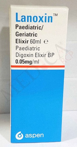 Acheter Lanoxin - Illustration d’une boîte de Lanoxin et d’un coeur stylisé