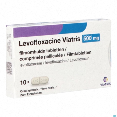 Achat Levofloxacin – boîte de comprimés et carte de France