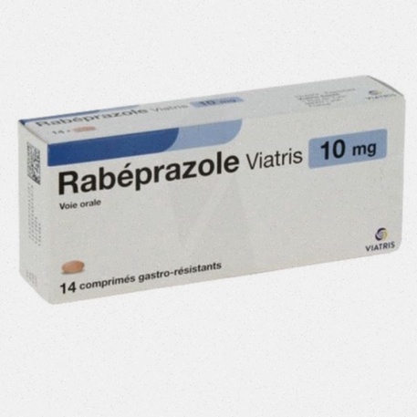 Acheter Rabeprazole en ligne - Illustration de gélules et ordonnance