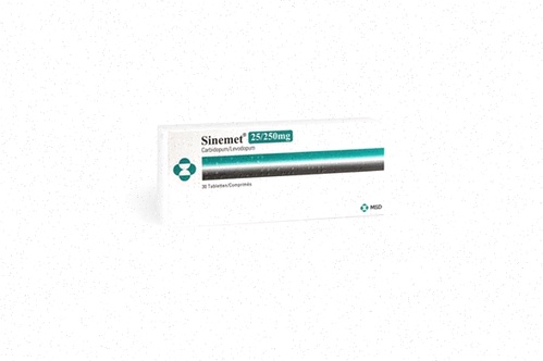 Acheter Sinemet - Illustration d’un comprimé et logo Sinemet