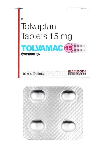 Acheter Tolvaptan - illustration d'un comprimé et graphique de prix