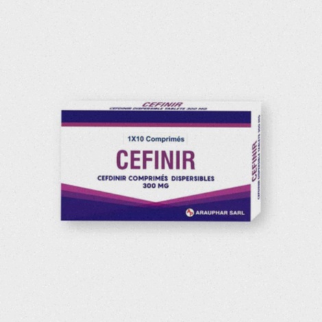 Acheter Cefdinir - Illustration d’un flacon de comprimés Cefdinir