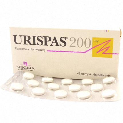 Urispas en comprimés et image de vessie